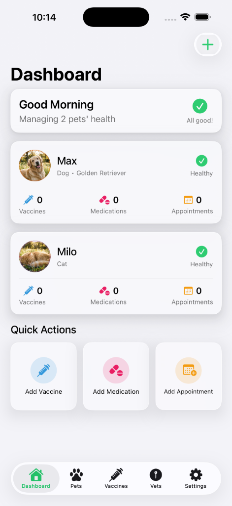 Pawlio App Dashboard